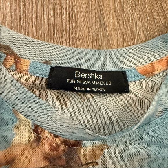 Mesh Tee Shirt Women’s Med Baby Blue Musical Angels Cupid Celestial Renaissance - Picture 3 of 6